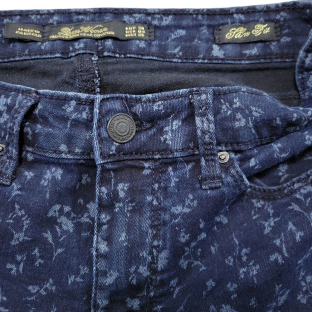 Zara Jeans Size 4 27x27.5 Womens Zara Slim Fit Jeans Stretch Skinny Jeans Floral - Picture 5 of 6